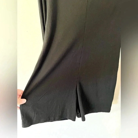 Lioness Angel Romper Black Button Front Ribbed Long Sleeve Size XXL, NWOT - Picture 8 of 11